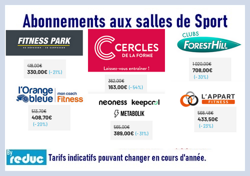 reduction salle sport